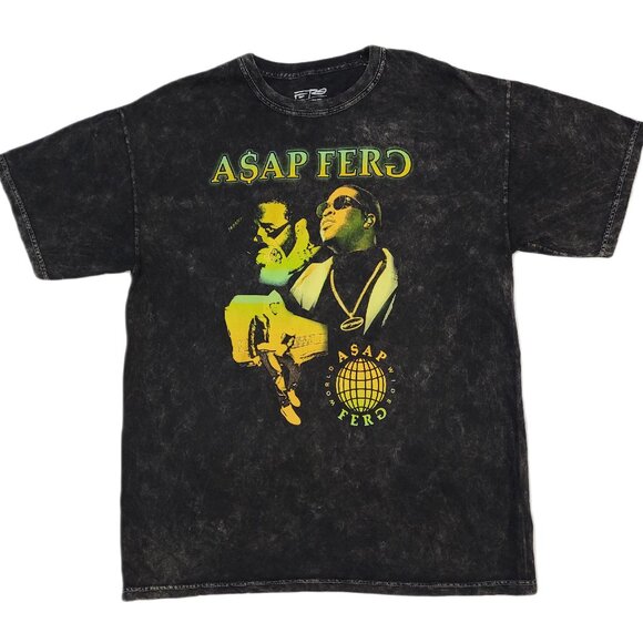 A$AP Ferg Tie Dye Graphic T-Shirt - Picture 1 of 4